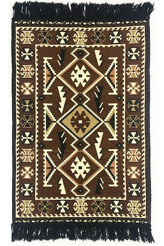 Shark Anadolu Kilim Kahve Renkli