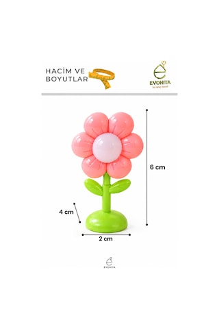 Pembe Çiçek Tasarımlı Masa Lambası Dekoratif Çocuk Odası Gece Lambası Masa Üstü Sevimli Aydınlatma Renkli