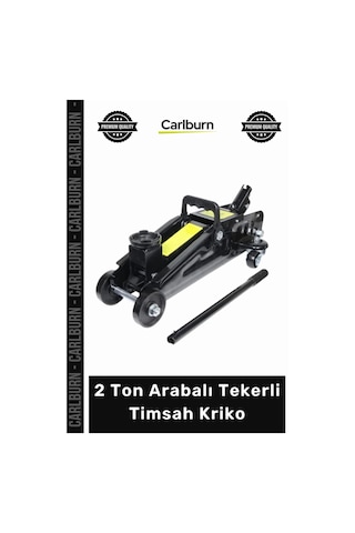 Kriko Hidrolik Profesyonel Oto Tamir Bakım Servis Ekipmanı 2 Ton Arabalı Tekerli Timsah Kriko
