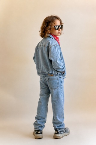 Eray Alp Kids Erkek Çocuk Jean Alt Üst Takım Mavi