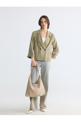 Lcw Everyday Haki Modal Karışımlı Kadın Blazer Ceket