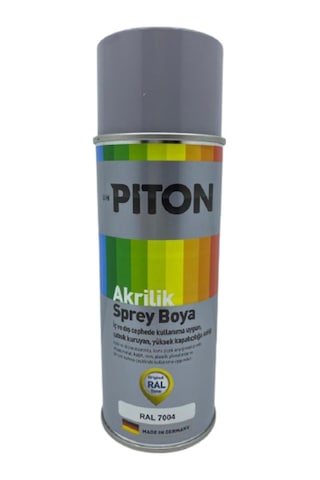 Piton Akrilik Sprey Boya 400 Ml Ral7004 Sinyal Gri