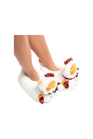 Eskimo Çocuk Hayvanlı Panduf Beyaz 30/35