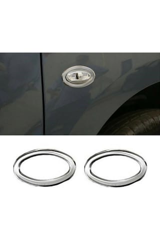 Peugeot 307 Krom Sinyal Çerçevesi 2Prç Paslanmaz Çelik