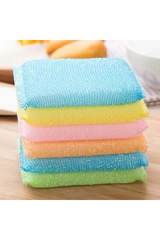 Petek Dokulu Bulaşık Süngeri 6 Adet Sihirli Pratik Sünger