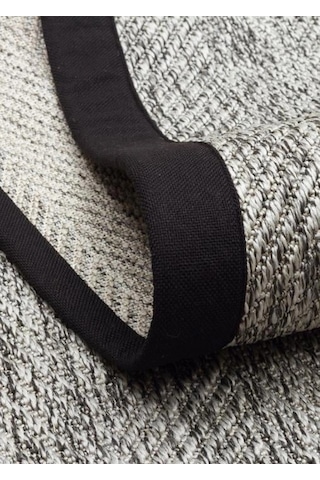 Eko Halı Ventura Vnt 2704 Grey Bordür Black Sisal Görünümlü İç Ve Dış Mekan Uyumlu Hav Vermeyen Mode Gri
