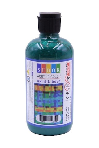 Südor Akrilik Boya 250 Ml Koyu Yeşil 22 Çok Renkli