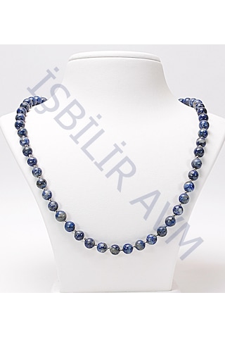 Işbiliravm Lapis Lazuli Taşi Kolye Gri