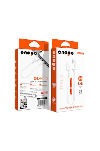 Type-c To Usb Mini Kablo 3.4a Hızlı Şarj Ve Data Kablosu 30cm- Q2