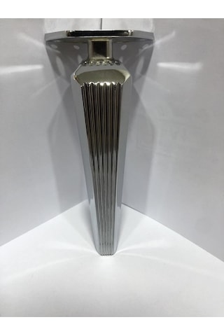 Tokyo Metal Ayak 16cm Krom Komidin Koltuk Puf Komidin Dolap Modern Tv Ünite Mobilya Ayağı Gümüş Krom