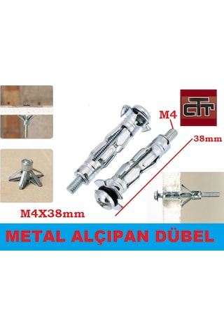 METAL ALÇIPAN DÜBEL-PARAŞÜT TİPİ METAL ALÇIPAN DÜBELİ 4 ADET