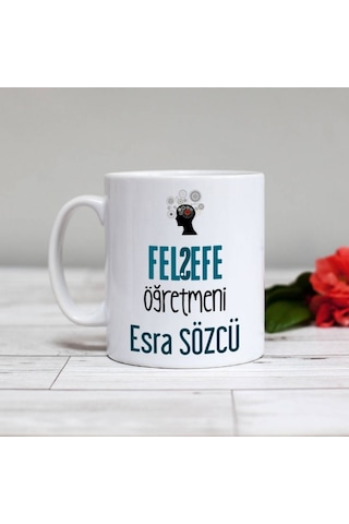 Kişiye Özel Felsefe Öğretmeni Kupa Bardak Ha11