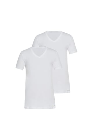 Blackspade Erkek V Yaka Yarım Kol Fanila 2 Li Paket 9671 Beyaz