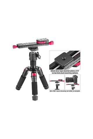 Andoer W-160 Makro Fotoğraf Tripod Başlığı