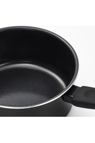 Ikea Hemlagad Kapaklı Tencere 2 L 19 Cm Siyah 2 Parça