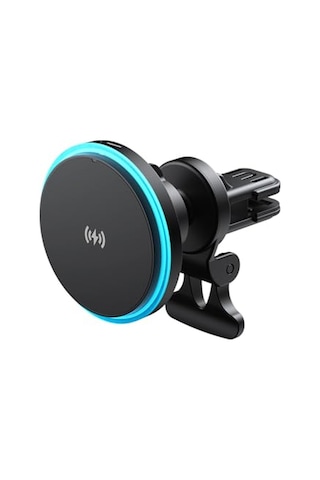 Mag Wireless 15w Kablosuz Hızlı Şarj, Magsafe Uyumlu Mıknatıslı Araç İçi Telefon Tutucu Ve Şarjı