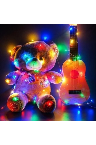 Hobibahçem Pilli Dekoratif Peri Led Işık 3 Metre Rgb Gaming Aydınlatma RGB