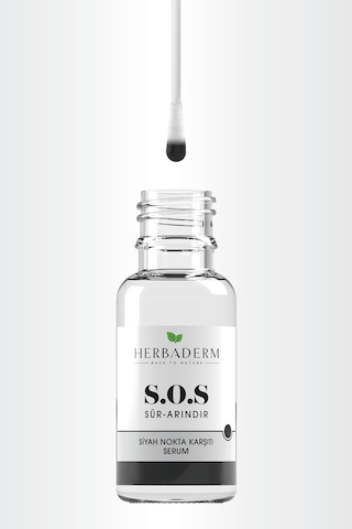 Herbaderm Sos Siyah Nokta Oluşumuna Karşı Cilt Bakım Serumu 20 ML
