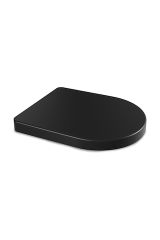 Aqua Bagno ZERO Yavaş Kapanan Klozet kapağı ,Mat Siyah,Duroplast