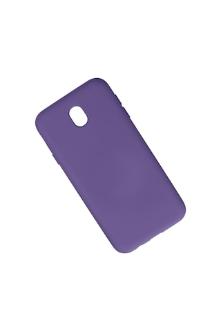 Newface Samsung Galaxy Uyumlu J7 Pro / J730 Kılıf Nano İçi Kadife Silikon Semeglbl - 72 - Mor