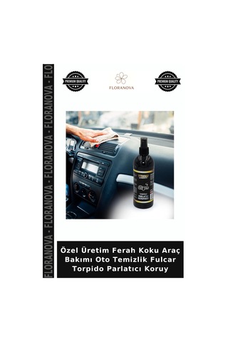 Özel Üretim Ferah Koku Araç Bakımı Oto Temizlik Fulcar Torpido Parlatıcı Koruy