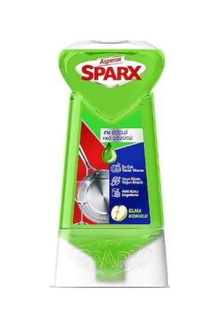 Asperox Sparx Diamond Plus 650 Ml Elma Sıvı Bulaşık Deterjanı 5 Adet