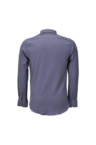 Erkek Silim Fit Spor Gofre Uzun Kol Gömlek Bgl-st03898 001