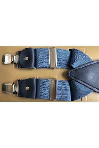 İndigo Renkli Pantolon Askısı 4 Klipsli