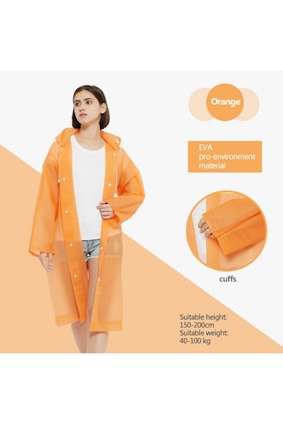 Marlux Eva Trend Unisex Siyah Yağmurlık