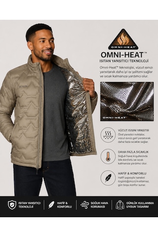 Columbia Walker Mill Fs Heat Seal Omni-heat Kaz Tüyü Erkek Mont Xo4741-397 Haki