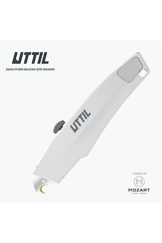 Uttıl Aura Natura Pauk06-anh 3 Kademeli Kanca Bıçaklı Kompostlanabilir Vidasız Gövde Maket Bıçağı
