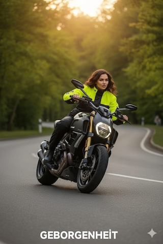 Geborgenheit Cepli Motorcu Motosiklet Yağmurluk Yeşil