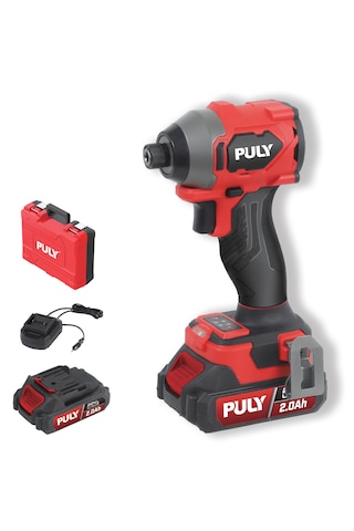 Puly Professional BLMI-282 20V Kömürsüz Akülü Darbeli Vidalama 260NM 2x2.0AH Akü Şarj Cihazı ve Pulybox Çanta