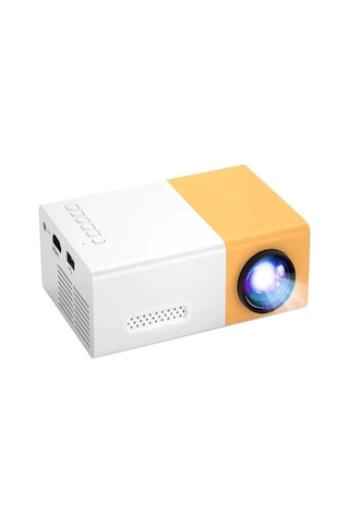 Moveevo 1080p Desteğiyle Mini Taşınabilir Projeksiyon Cihazı - Ev Sineması İçin Akıllı Telefon/notebook Uyumlu, 800 Lumens, 24-60 İnç Ekran