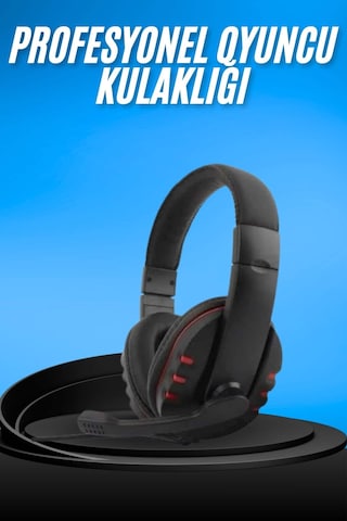 Oyuncu Kulaklığı Kulak Üstü Kablolu Gaming Kulaklık Mikrofonlu Anc Özelliği