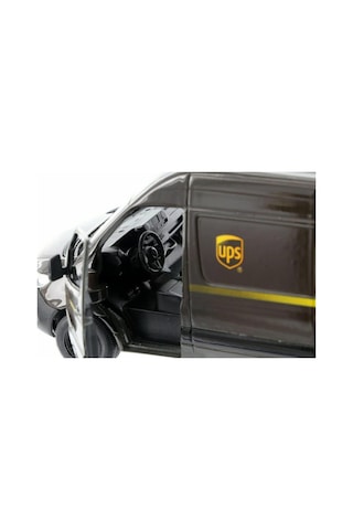 Kinsmart Mercedes Benz Sprinter Ups Kargo Aracı Metal Model Araba Çek Bırak 12 Cm