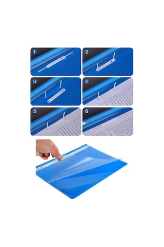 5 Renk Telli Dosya Seti 1 Paket 5 Li Telli Dosya Okul Büro Ofis