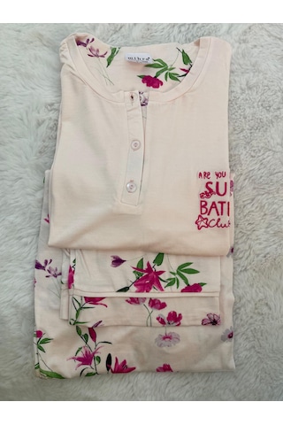 Miressa Pamuklu Pijama Takımı Açık Pembe