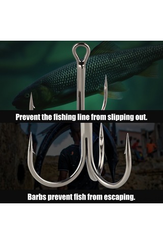 Reedark Yüksek Karbon Çelik İki Uçlu İğne, Balıkçılar İçin Gerekli Olta Takımı, Karp Balığı İçin Uygun, 3/0 Numara, 10 Adet/kutu