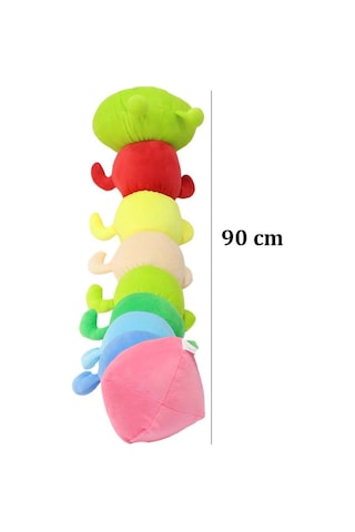 Storeşahin Peluş Sevimli Tırtıl 90 Cm Shn0720 Çok Renkli