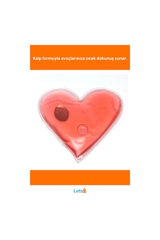 Kalp Şeklinde Jel El Sobası Sıcak Tutucu 1 Adet