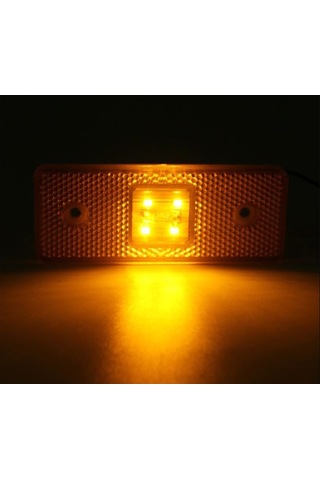 (10 ADET) SİDE MARKER LED LAMBA SARI 12V-24V