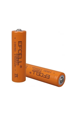 Efcell 3.7 Volt 1500 Mah Şarj Edilebilir Lı-ıon 18650 Başlıklı Pil