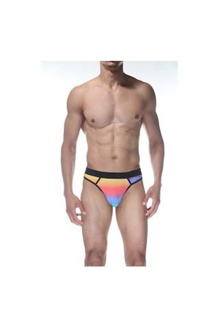 Gökkuşağı Fantezi Erkek Tanga (Dm102154) Çok Renkli