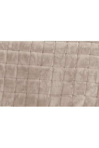 Merinos Luxe 3 Parça Çift Kişilik Yatak Örtüsü Seti Kutulu 230x250 Kareli Bej Bej