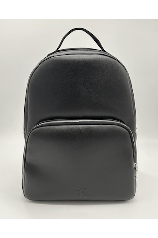Calvin Klein Erkek Dokuma Kayışlı Yuvarlak Siyah Sırt Çantası-13362 Black / White Webbing