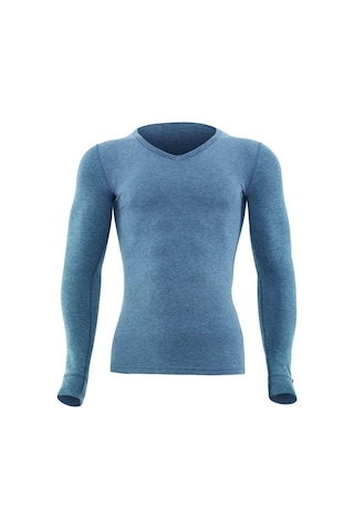Blackspade 1257 Unisex Gri V Yaka Uzun Kol Thermal