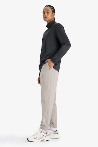 Defacto Defactofit Slim Fit Dar Kesim Fermuar Cepli Dokuma Sporcu Jogger F1288ax25augr317 Gri