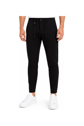 Hzr Wear Erkek Jogger Pantolon Esnek Kumaş Likralı Slim Fit Bağcıklı Siyah