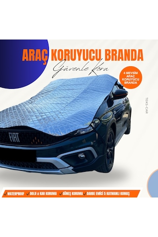 Egea Cross Uyumlu Güneş&dolu&darbe Koruyucu 4 Mevsim Oto Brandası